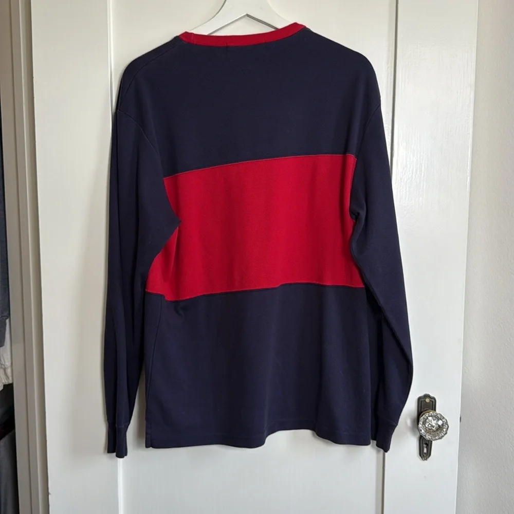 Vintage 90s Polo Sport Ralph Lauren Colorblock Shirt Men’s Medium